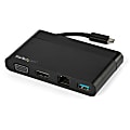StarTech.com USB C Multiport Adapter with HDMI and VGA - Mac/Windows/Chrome - 4K - 1x USB-A Port - GbE - DKT30CHVCM 1 thumbnail image