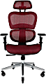 Nouhaus Ergo3D Ergonomic Fabric High-Back Office Chair, Dark Burgundy 1 thumbnail image