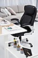 Nouhaus Posture Ergonomic PU Leather High-Back Executive Office Chair, Flat Black