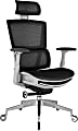 Nouhaus Rewind Ergonomic Fabric High-Back Executive Office Chair, Black