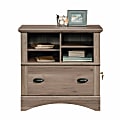 Sauder® Harbor View 32"W x 21-13/16"D Lateral File Cabinet, Salt Oak