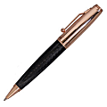 Monteverde® Invincia™ Ballpoint Pen, Rose Gold, Medium Point, 0.8 mm, Black Barrel, Black Ink