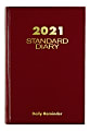 At-A-Glance® Standard Diary, 8-1/4" x 5-3/4", Red