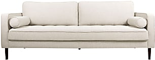Nouhaus Module Ergonomic Sofa Bed, 34-1/4”H x 37”W x 85-7/8”L, Ivory