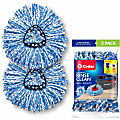 O-Cedar EasyWring Rinse Clean Mop Refill - MicroFiber - Multi - 2 / Pack