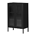 South Shore Kodali 25-1/2”W Accent Cabinet, Black 1 thumbnail image