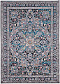 Linon Innova Area Rug, 5' x 7', Dallas Grey/Teal 