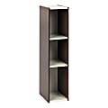 IRIS 35"H 3-Shelf Slim Space-Saving-Shelf, Walnut Brown 1 thumbnail image