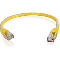 C2G 6in Cat6 Snagless Shielded (STP) Network Patch Cable - Yellow - Category 6 for Network Device - RJ-45 Male - RJ-45 Male - Shielded - 6in - Yellow