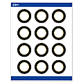 Avery® Printable Labels With Sure Feed® Technology, S00-ETJ, Round, 2", Matte White With Preprinted Black/Gold Vein Border, Pack Of 120 1 thumbnail image