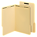 Globe-Weis® Top Tab Fastener Folders With 2 Fasteners, 1/3 Cut, Legal Size, Manila, Box Of 50 1 thumbnail image