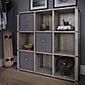 Ameriwood Home Nova 9-Cube Storage Unit, 37-3/4"H x 37-7/8"W x 11-5/8"D, Brown 1 thumbnail image