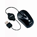 Toshiba USB Optical Retractable Mini Mouse - Optical - USB - 3 x Button - Black 1 thumbnail image
