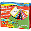 Edupress Sight Words In A Flash Learning System: Set 1, Beginning, Grade 1, Pack Of 169 Cards