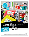Astrodesigns Sticker Paper, Letter Size, 8-1/2” x 11”, White, Pack Of 30 Sheets 1 thumbnail image