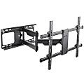 BLACK+DECKER Full-Motion Large Flat-Panel Mount For 40" to 86" TVs, 2.8"H x 10.5"W x 16.5"D, Black