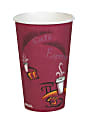 Solo Cup Paper Hot Cups, 16 Oz, Maroon, Carton Of 300 Cups