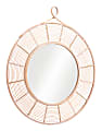 Zuo Modern Lobo Round Mirror, 36-5/8"H x 31-1/2"W x 1-7/16"D, Gold