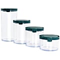 Spice by Tia Mowry Spicy Thyme 4-Piece Plastic Storage Set, Teal 1 thumbnail image