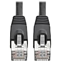 Tripp Lite Cat6a Snagless Shielded STP Patch Cable 10G, PoE, Black M/M 14ft - 1 x RJ-45 Male Network - 1 x RJ-45 Male Network - Shielding - Black 1 thumbnail image