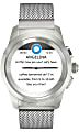 MyKronoz ZeTime Elite Hybrid Smartwatch, Petite, Brushed Silver/Milanese, KRZT1PE-BSL-SLMIL 1 thumbnail image
