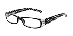 ICU Eyewear Wink Salinas Women's Reading Glasses, Black/Red/Polka Dot, +1.5 1 thumbnail image