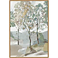 Amanti Art Breezy Landscape Trees II by Allison Pearce Framed Canvas Wall Art Print, 33”H x 23”W, Maple