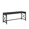Sauder Foundry Road 72"W Table Style Computer Desk, Carbon Oak®