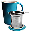 Primula Abbey Ceramic Tea Brewing Mug, 14 Oz., Blue