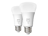 Philips Hue - LED light bulb - shape: A19 - E26 - 10.5 W (equivalent 75 W) - soft warm white light - 2700 K (pack of 2) 1 thumbnail image