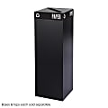 Safco® Recycling Receptacle, 42 Gallon, Black 1 thumbnail image