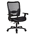 Office Star™ Space Seating 75 Series Ergonomic Air Grid® Mid-Back Big And Tall Chair, Black