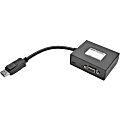 Tripp Lite 2-Port DisplayPort to VGA Video Splitter 1080p 1920x 1080 60Hz - First End: 1x DisplayPort Male Video - B157002VGA 1 thumbnail image