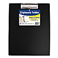 C-Line Clipboard Folders, 8-1/2" x 11", Black, Pack Of 12 Folders 1 thumbnail image