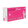Medline Latex-Free Vinyl Exam Gloves, Small, Pink, Box Of 100