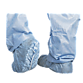 Medline Skid-Resistant Scrub Shoe Covers, Blue, Pack Of 100