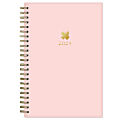 2024 Blue Sky™ AM Solid Petal Pink Weekly/Monthly Planning Calendar, 5" x 8", Pink, January to December 1 thumbnail image