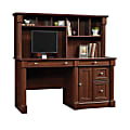 Sauder® Palladia 60"W Computer Desk With Hutch, Select Cherry 1 thumbnail image