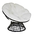 Office Star™ Papasan Chair, White/Black 1 thumbnail image