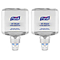 Purell® VF PLUS Gel Hand Sanitizer Refills For ES8 Touch-Free Hand Sanitizer Dispensers, Fragrance Free, 40.6 Oz, Case Of 2 Refills