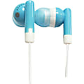 IQ Sound Digital Stereo Earphones - Stereo - Blue - Mini-phone (3.5mm) - Wired - 20 Hz 20 kHz - Earbud - Binaural - In-ear - 3.50 ft Cable