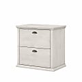 Bush Furniture Yorktown 31"W Lateral 2-Drawer File Cabinet, Linen White Oak, Standard Delivery