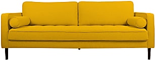 Nouhaus Module Ergonomic Sofa Bed, 34-1/4”H x 37”W x 85-7/8”L, Yellow