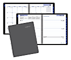 AT-A-GLANCE® DayMinder® Academic Weekly/Monthly Planner, 8-1/2" x 11", Charcoal, July 2019 to June 2020