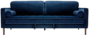 Nouhaus Module Ergonomic Sofa Bed, 34-1/4”H x 37”W x 85-7/8”L, Navy Blue 1 thumbnail image