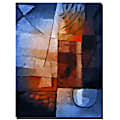 Trademark Global Abstract In Blue Gallery-Wrapped Canvas Print By Adam Kadmos, 18"H x 24"W