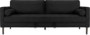 Nouhaus Module Ergonomic Sofa Bed, 34-1/4”H x 37”W x 85-7/8”L, Black