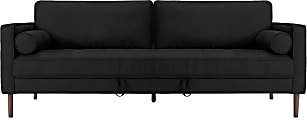 Nouhaus Module Ergonomic Sofa Bed, 34-1/4”H x 37”W x 85-7/8”L, Black 1 thumbnail image
