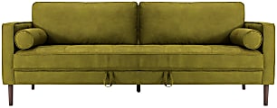 Nouhaus Module Ergonomic Sofa Bed, 34-1/4”H x 37”W x 85-7/8”L, Moss