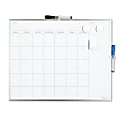 U Brands® Magnetic Dry-Erase White Calendar Whiteboard, 16" x 20", Aluminum Frame With Silver Finish 1 thumbnail image